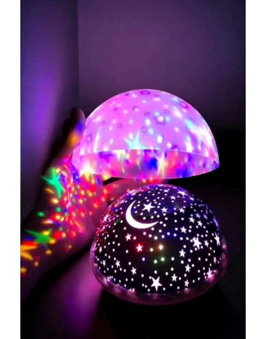 Mavi ve Mor Işıklı Projeksiyon Lambası