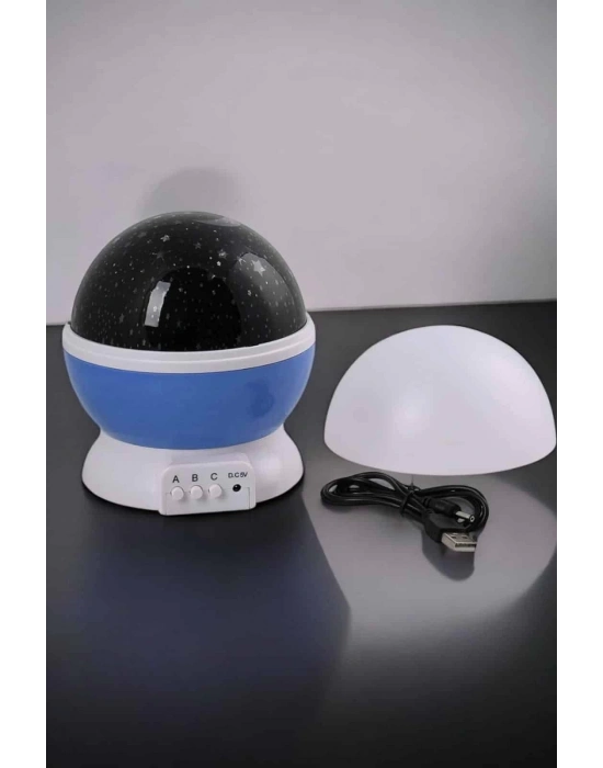 Mavi ve Mor Işıklı Projeksiyon Lambası