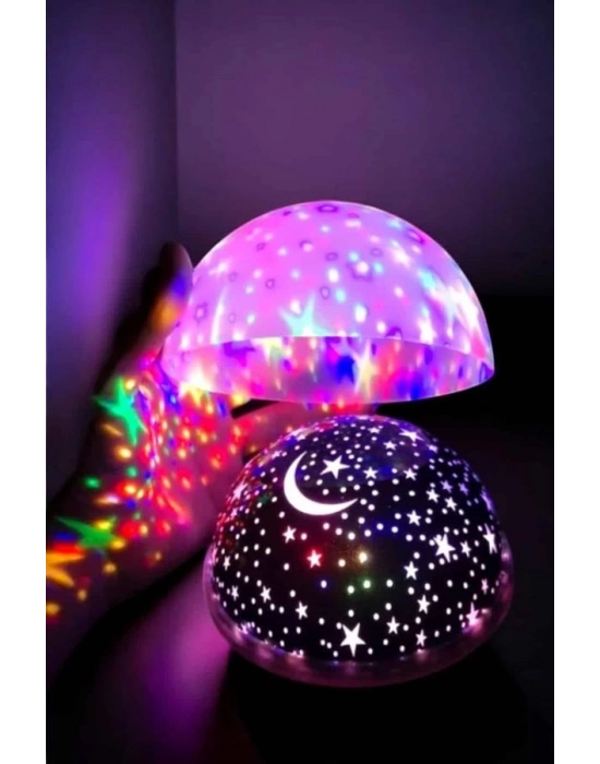 ® Mavi ve Mor Işıklı Star Master Projeksiyon Lambası