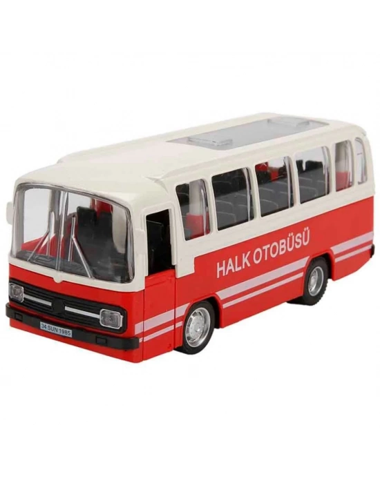 ®  Sesli ve Işıklı Nostaljik Halk Otobüsü 15 cm