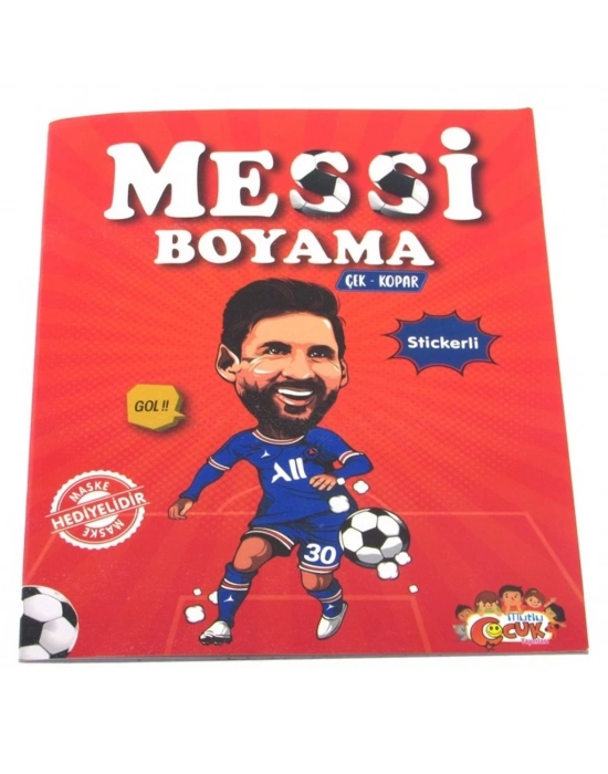 ® Messi Çıkartmalı Maskeli Boyama Kitabı