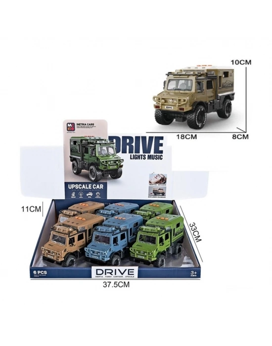 ® MG-D700-02 Sürtmeli Işıklı Müzikli Lüks Off-Road Karavan -Vardem Oyuncak