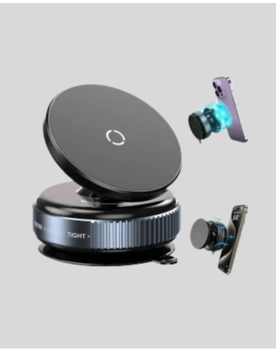 ® Mıknatıslı Araç Telefon Tutucu Vakum Teknolojili 360° Ayarlanabilir