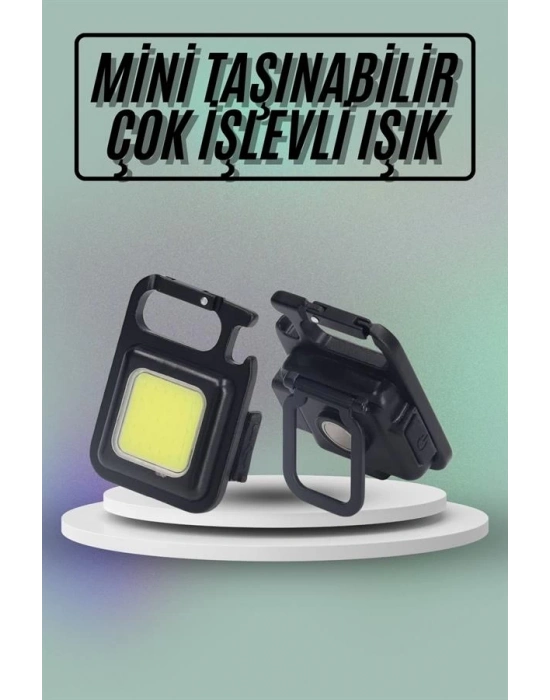® Mıknatıslı Parlak Led Işık 3 Fonksiyonlu Şarj edilebilir Ledli Mini Taşınabilir