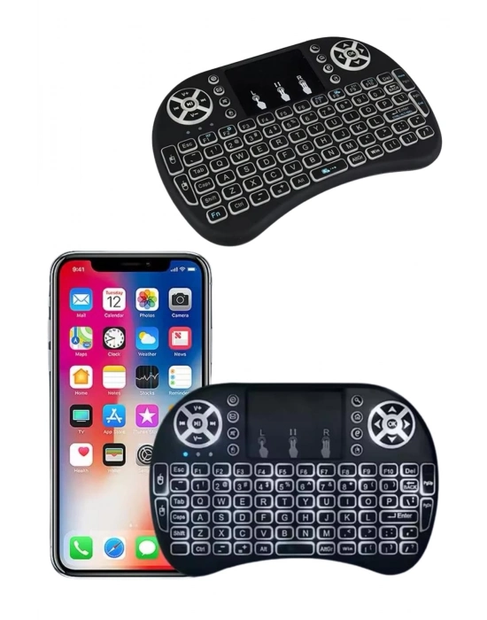 ® Mini Klavye Gaming Pc Playstation Ledli Mouse Rgb Mouse Bluetooth Usb