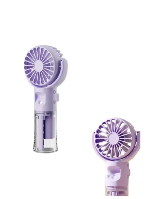 ® Mini Masaüstü ve El Tipi Buğu Fanı – Su Depolu, Şarj Edilebilir, Nemlendirici Özellikli
