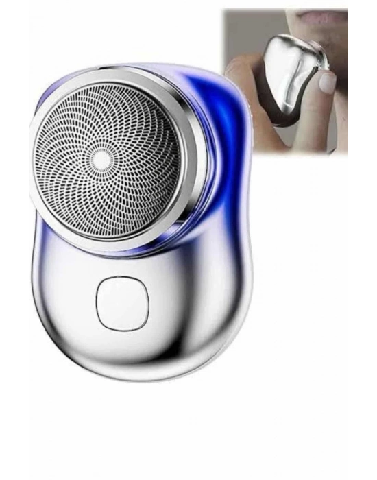 ® Mini Sıfır Sakal Yanak Tıraş Makinesi USB Şarjlı Sıfır Sakal Taşınabilir Korumalı