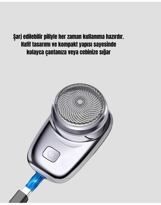 ® Mini Tıraş Makinesi – Taşınabilir, Şarjlı, Hassas Kesim, Modern ve Dayanıklı Tasarım