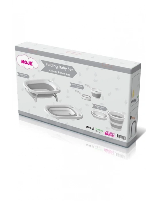 ®   Katlanır Küvet Seti Gri