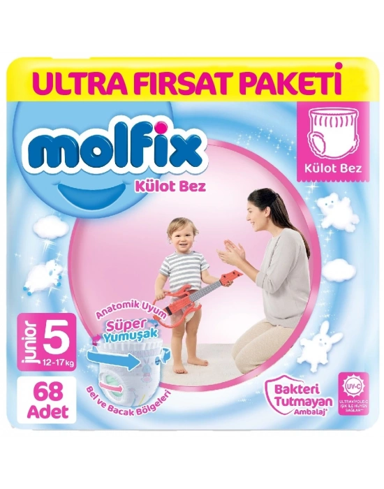 ®   Külot Bez Ultra Fırsat Paketi 5 Beden 12-17 Kg 68 Adet