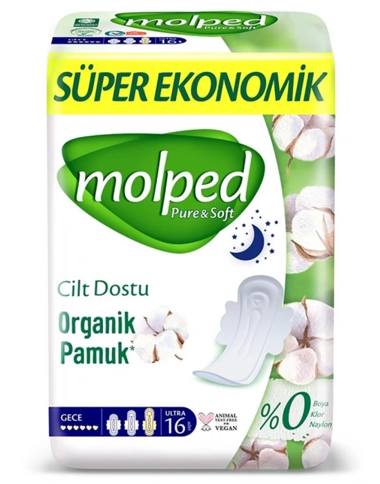 ®   Pure&Soft Gece Ped Süper Eko 16 Adet