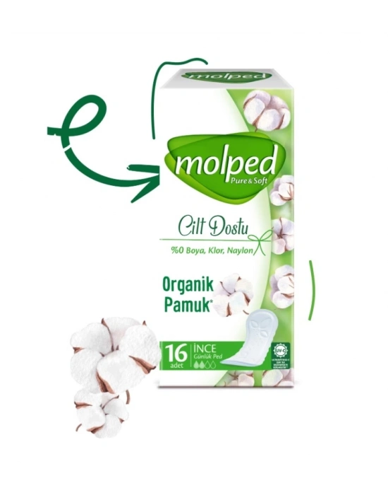 ®   Pure&Soft İnce Günlük Ped 16 Adet