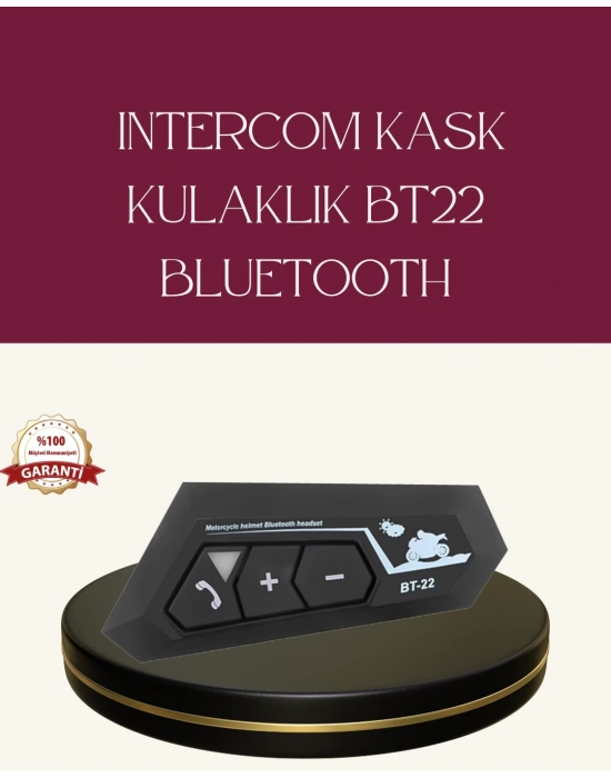 ® Motosiklet Sürüşleri İçin BT22 Kask Bluetooth Kulaklık Mikrofonlu