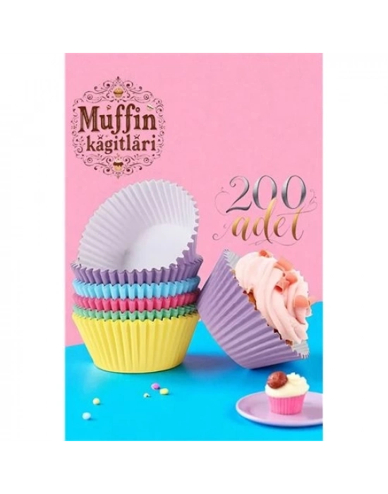 Muffin Kalıbı - Muffin Kağıdı - Muffin Kek Kalıbı 200 Adet