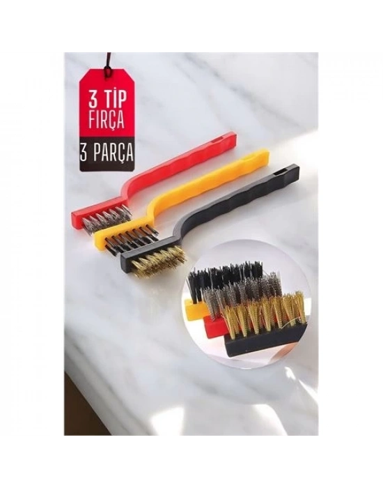 Mutfak Fırça Seti 3 Değişik Uçlu 720639