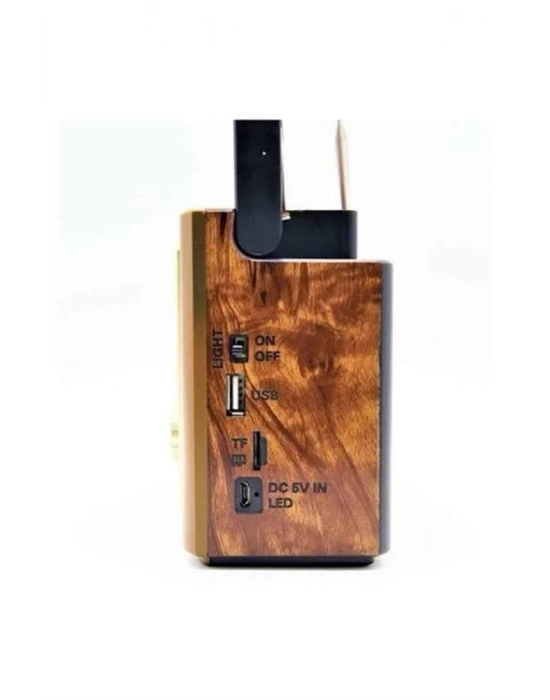 ® Müzik Kutusu Bluetooth Bağlantılı El Fenerli Nostaljik Tasarım Radyo