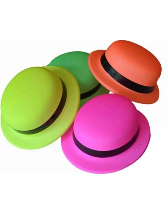 Neon Partisi Sarı Renk Melon Plastik Parti Şapkası