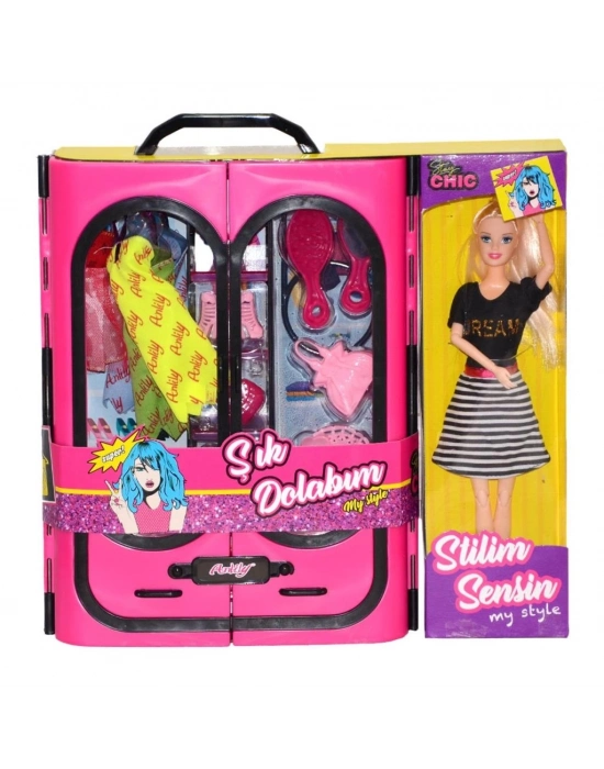 ® 02441  Anlily Bebek ve Elbise Dolabı