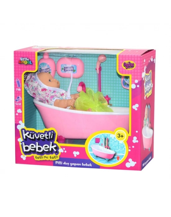 ® 02605  Pilli Küvette Duş Yapan Bebek