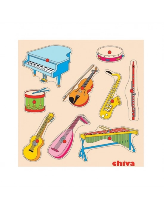® 1004-CS Chiva, Müzik Aletleri Ahşap Puzzle