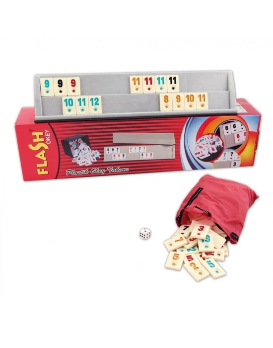 ® 1010129 Flash Plastik Okey Takımı ,Star okey