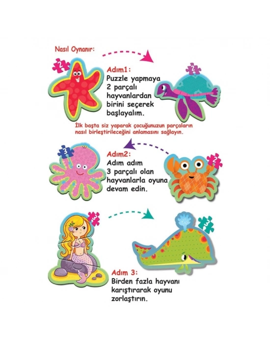 ® 1710 BABY PUZZLE BENİM İLK PUZZLEM DENİZ CANLILARI