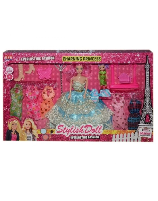 ® 264 EDANUR  BEBEK ELBİSE SETLİ