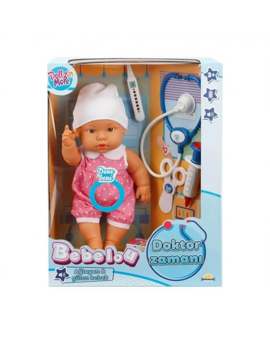 ® 30111 Doktor Zamanı Sesli Bebek Seti 35 cm (Ürün oyuncaktır)