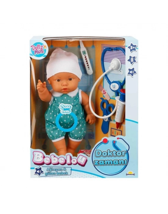 ® 30111 Doktor Zamanı Sesli Bebek Seti 35 cm (Ürün oyuncaktır)