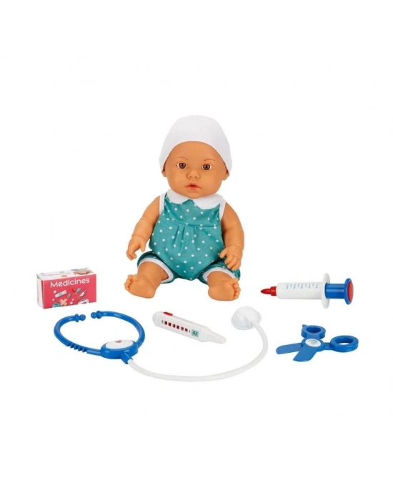 ® 30111 Doktor Zamanı Sesli Bebek Seti 35 cm (Ürün oyuncaktır)
