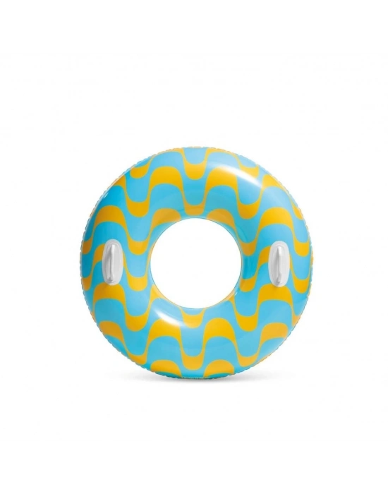 59256 Tutamaçlı Girdap Halkaları Desenli Simit 91 cm