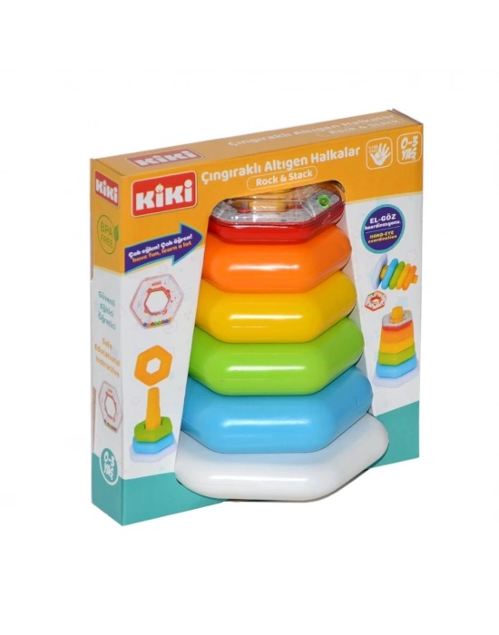 ® AE-1510 Çıngıraklı Altıgen Halhalar / 0-3 yaş