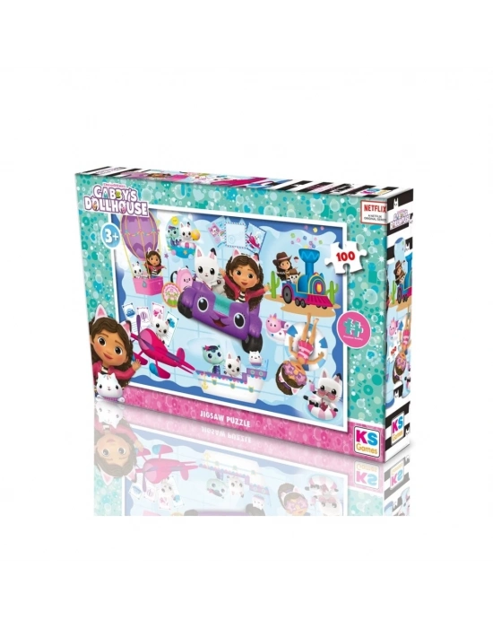 Gabbys Dollhouse Puzzle 100 Parça
