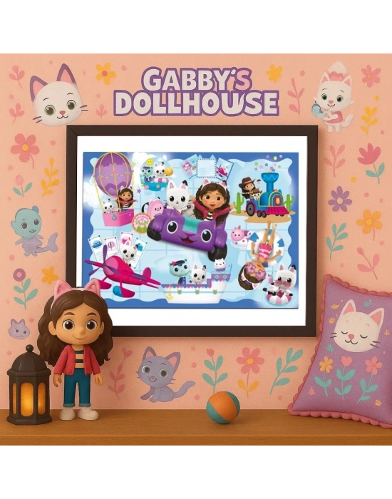 Gabbys Dollhouse Puzzle 100 Parça