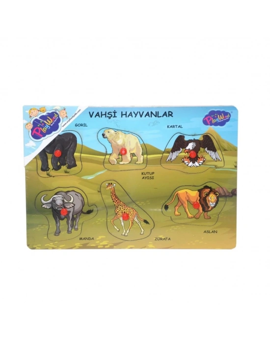 ® ONY-328 329 Onyıl, Ahşap Tutmalı Vahşi Hayvanlar