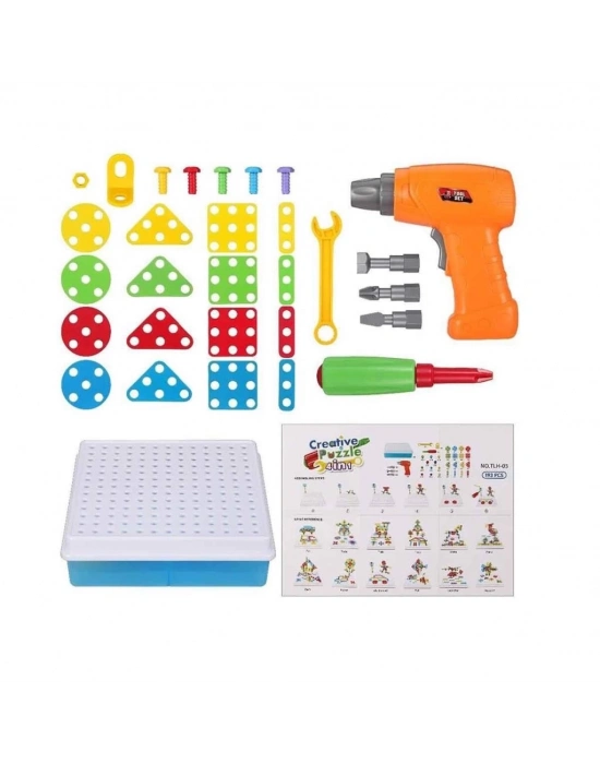 ® URT014-001 3D Eğitici Matkap Seti Hayvanlar