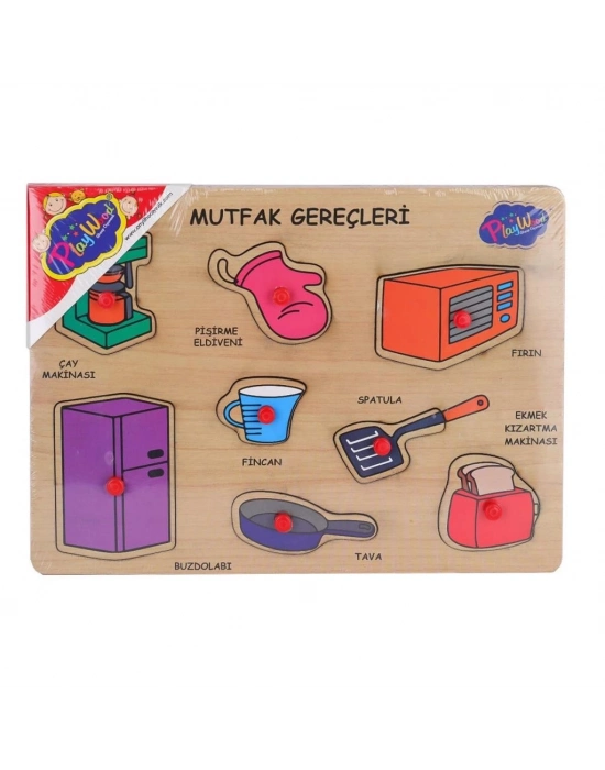 ® ONY-168-169 Ahşap Tutmalı Mutfak Gereçleri - Oyuncak