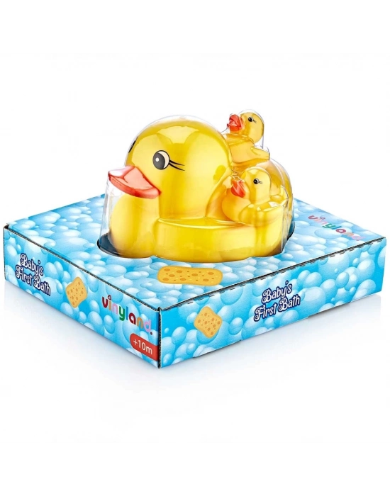 ® Sevimli Vinil Ördek Ailesi Banyo Oyuncakları