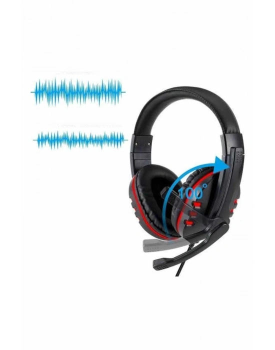 ® Oyuncu Kulaklığı Kulak Üstü Kablolu Gaming Kulaklık Mikrofonlu ANC Özelliği