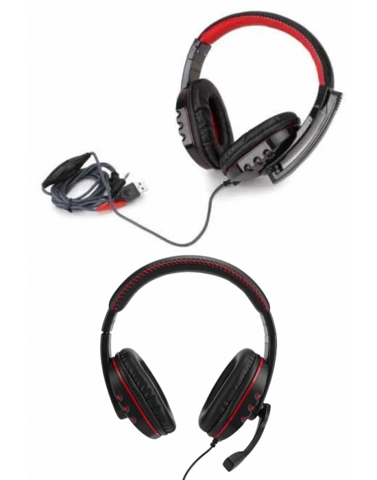 ® Oyuncu Kulaklığı Kulak Üstü Kablolu Gaming Kulaklık Mikrofonlu ANC Özelliği