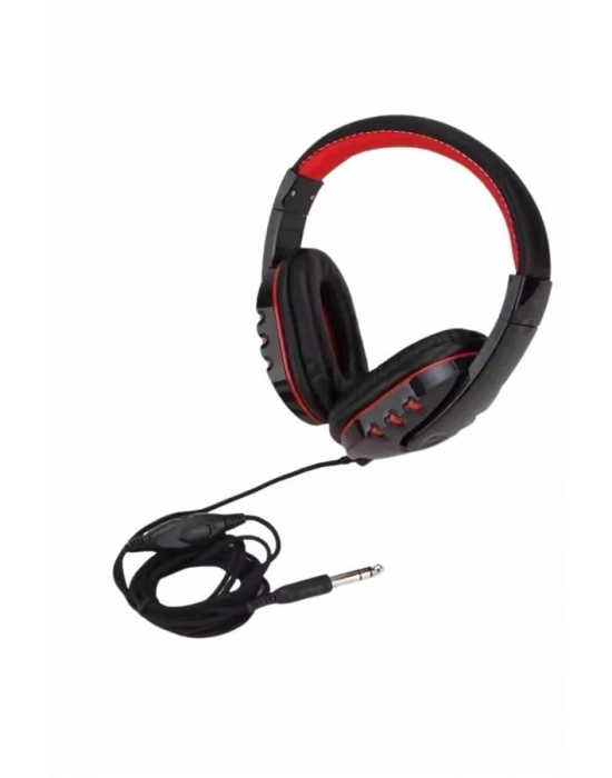 ® Oyuncu Kulaklığı Kulak Üstü Kablolu Stereo Mikrofonlu Yumuşak Kulak Yastığı