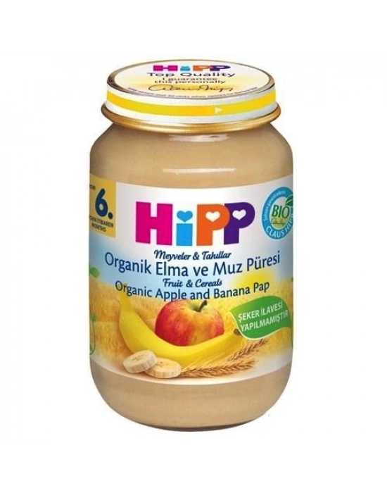 ®   Organik Elma ve Muz Püresi 190 Gr