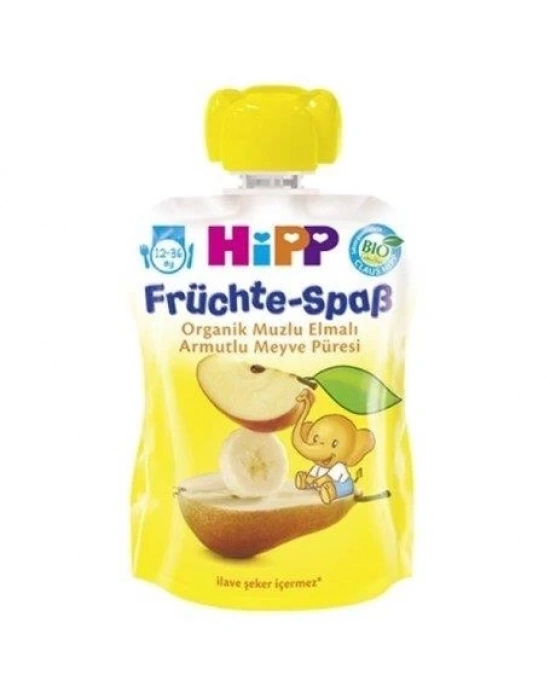 ®   Organik Muzlu Elmalı Armutlu Meyve Püresi 100 Gr