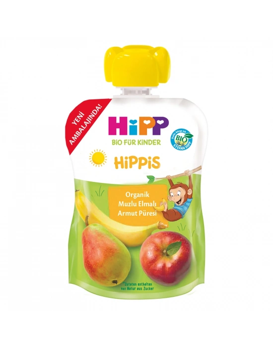 ®   Organik Muzlu Elmalı Armutlu Meyve Püresi 100 Gr