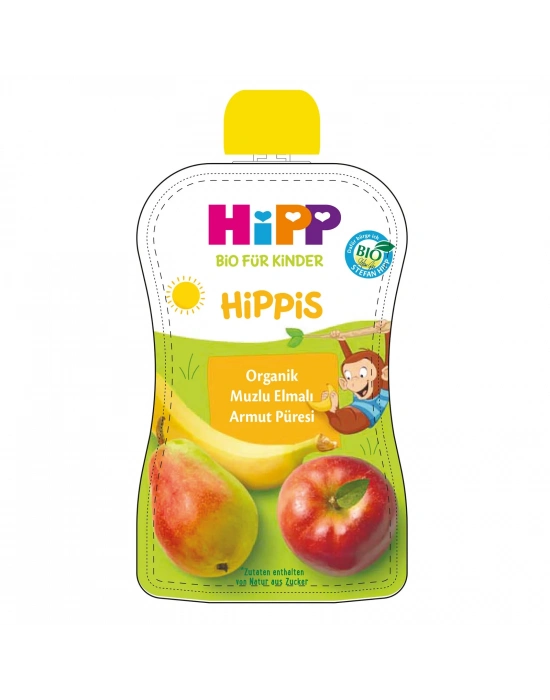 ®   Organik Muzlu Elmalı Armutlu Meyve Püresi 100 Gr