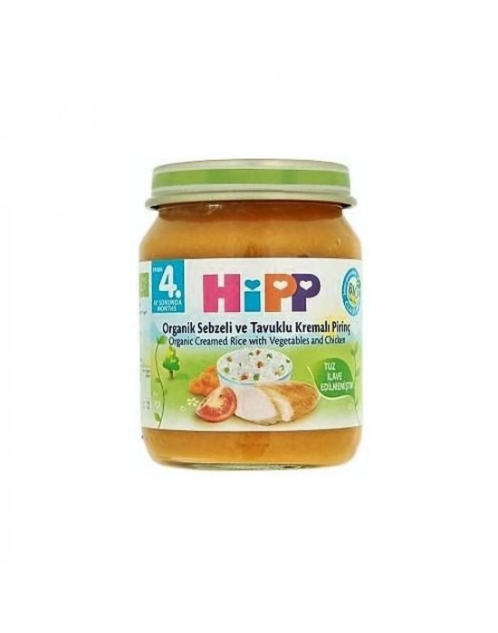 ®   Organik Sebze ve Tavuklu Kremalı Pirinç 125 Gr