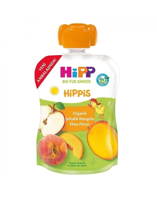 ®   Organik Şeftalili Mangolu Elma Püresi 100 Gr