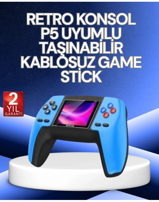 ® P5 Retro GamePad | 520 Klasik Oyunlu Mini Oyun Konsolu