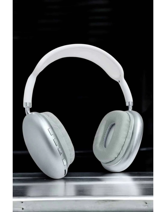 ® P9 Plus Kablosuz Kulak Üstü Bluetooth Kulaklık Beyaz Mikrofonlu Kulaküstü Kablosuz Kulaklık