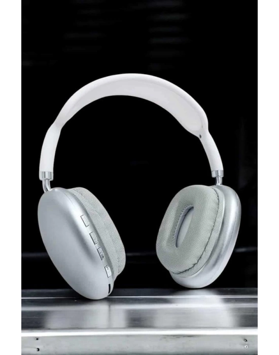 ® P9 Plus Kablosuz Kulak Üstü Bluetooth Kulaklık Beyaz Mikrofonlu Kulaküstü Kablosuz Kulaklık
